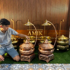 Chafingdish / Pemanas Makanan Tembaga Kuningan